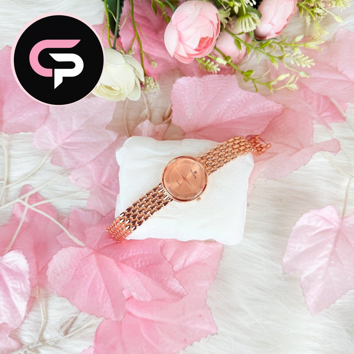 Gold Dial Bracelet Watch for Women