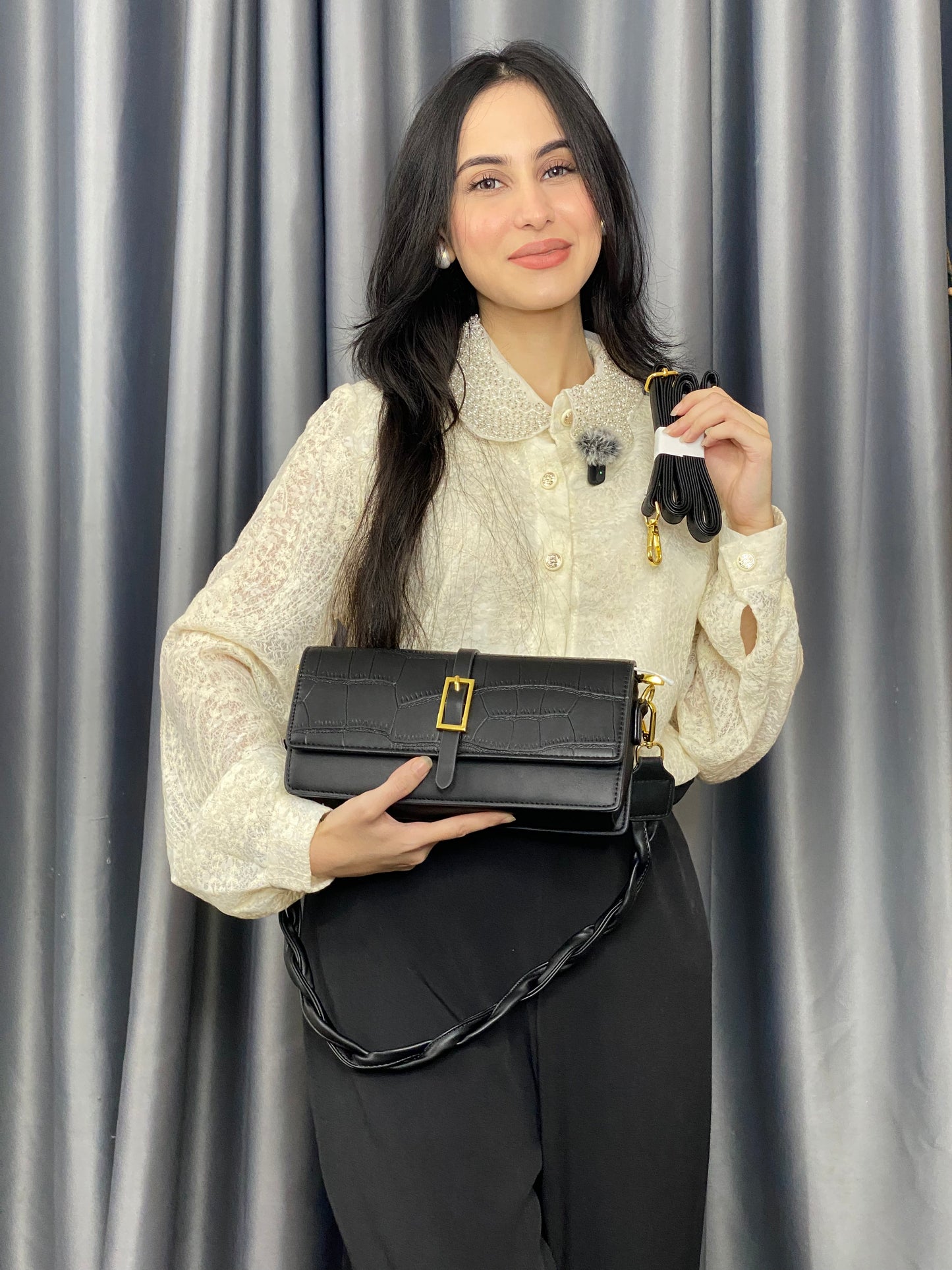 China Imported black Crossbody Shoulder Bag for Women