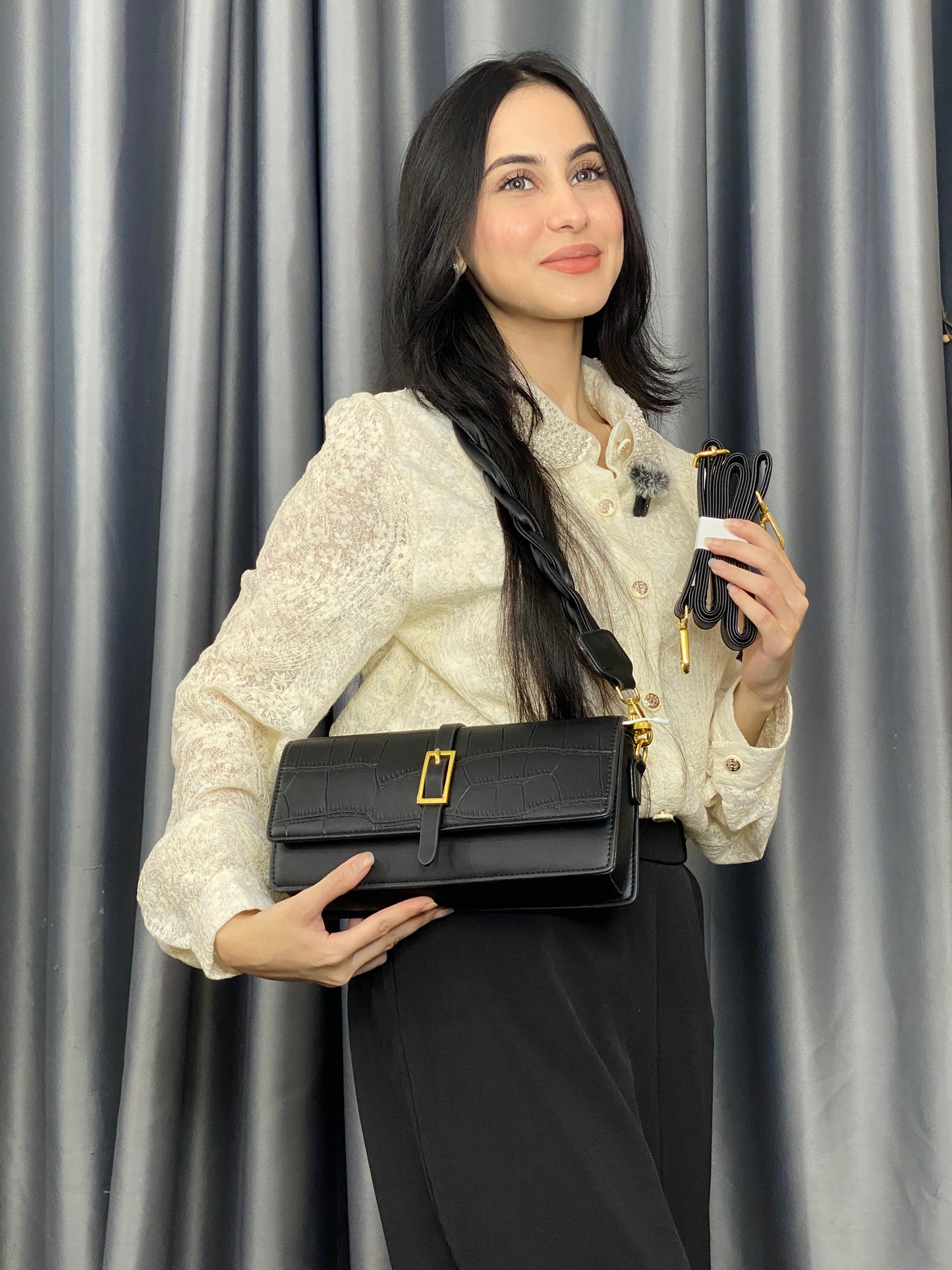 China Imported black Crossbody Shoulder Bag for Women