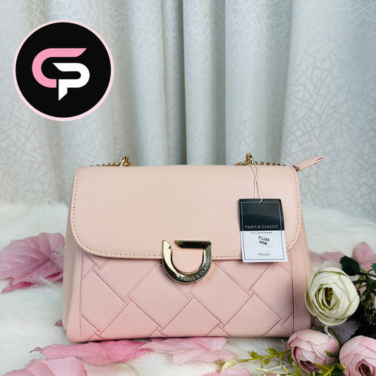 China Imported pink Chain Strap Party Shoulder Bag for Women