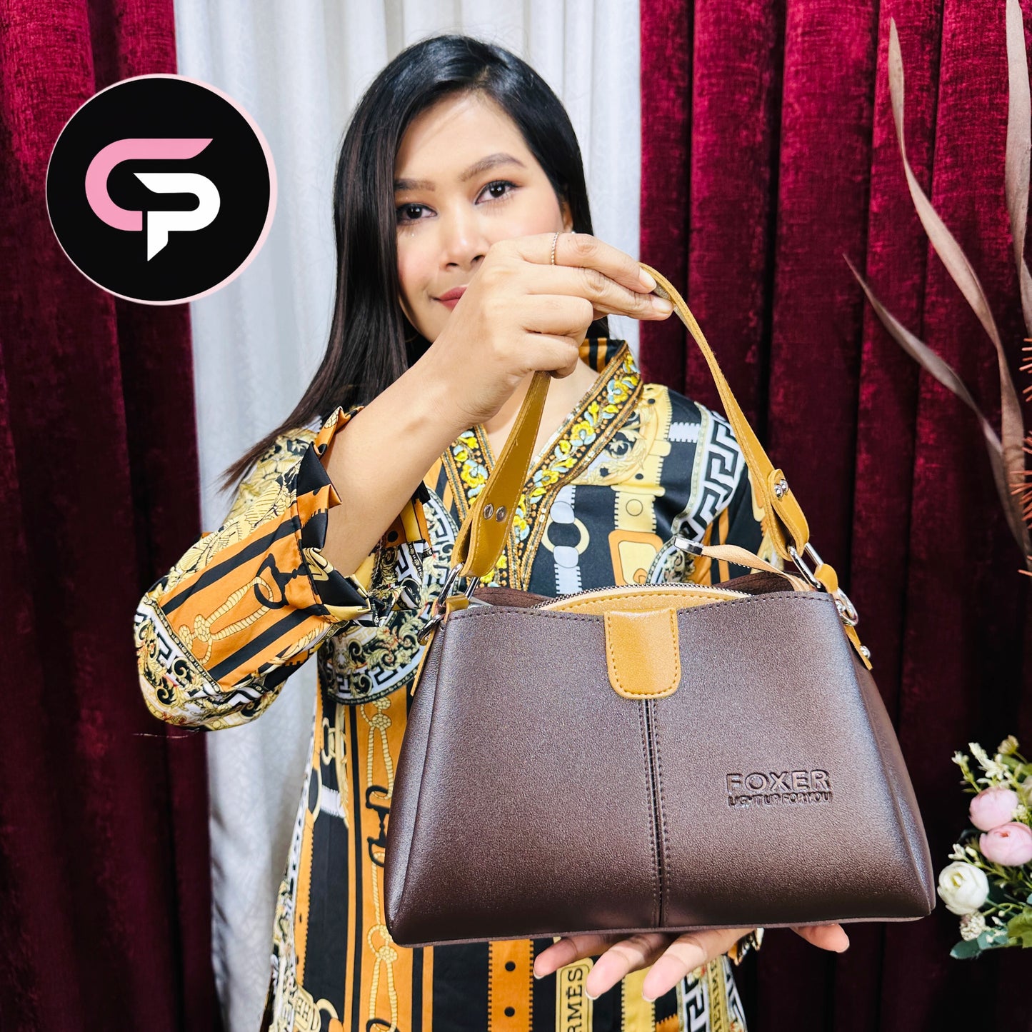FOXER Elegant Top Handle Handbag for Women – Classic Everyday Purse