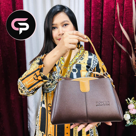 FOXER Elegant Top Handle Handbag for Women – Classic Everyday Purse