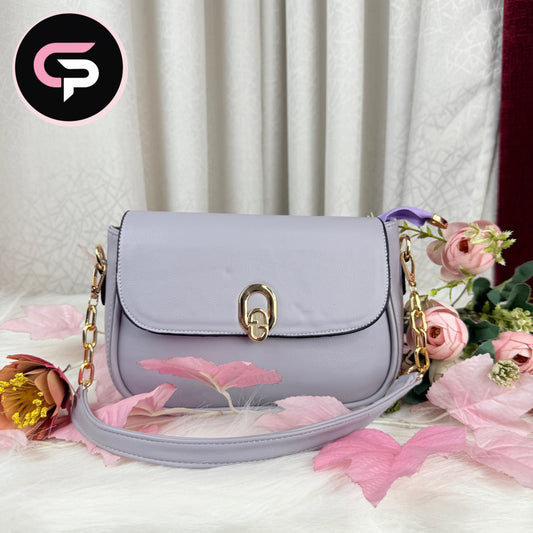 Classic Lock Crossbody Bag for Women – Elegant Shoulder Bag