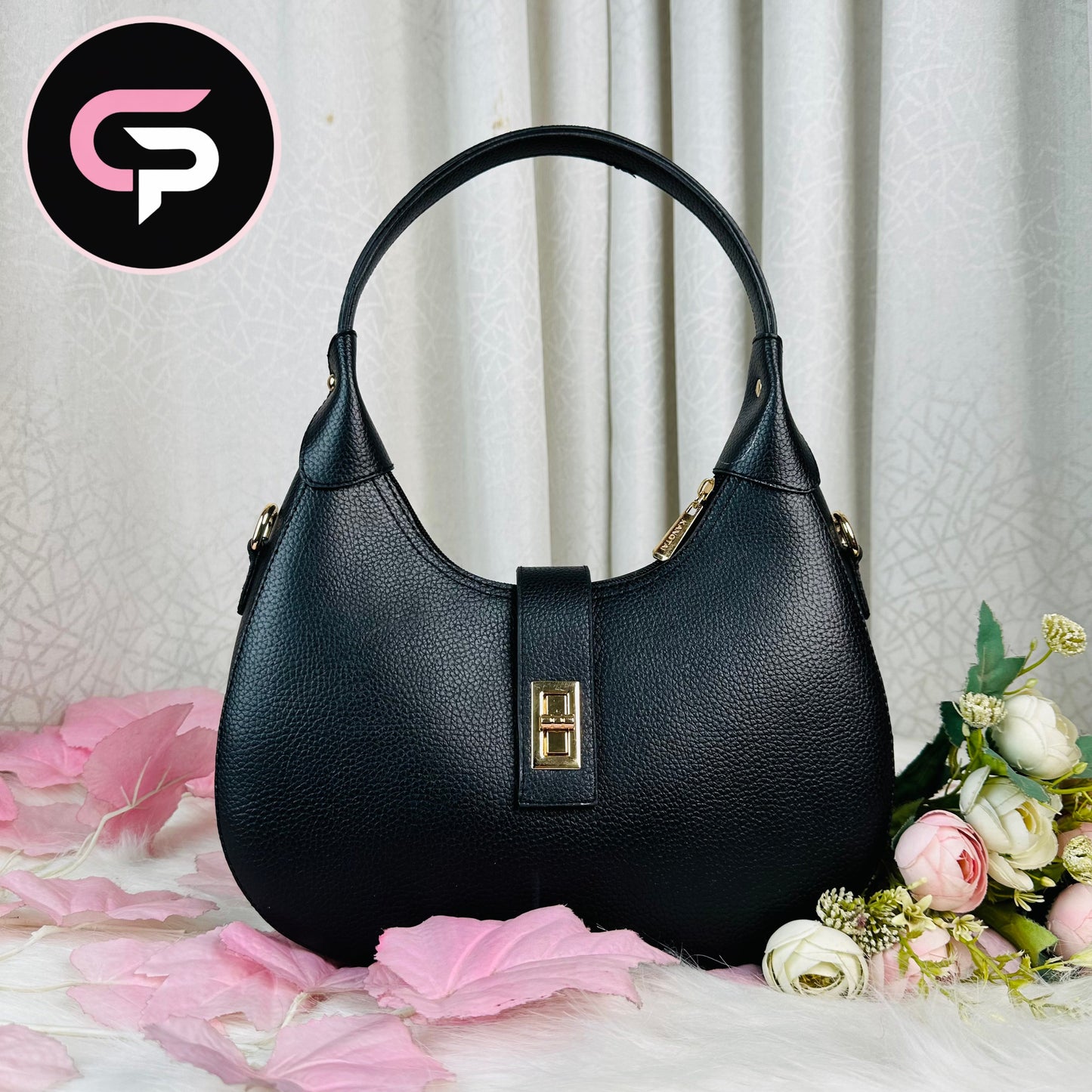 Elegant Black Shoulder Handbag for Women | Party & Daily Use